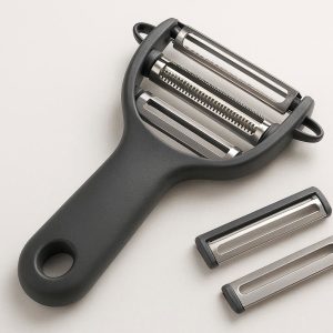 12 Multifunction 3 in 1 Peeler with Julienne and Slicer Blades